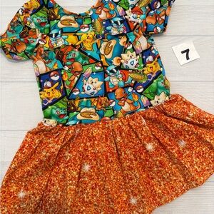 Paige’s pretties Pokémon Kids Short Sleeve peplum